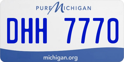MI license plate DHH7770