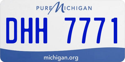 MI license plate DHH7771