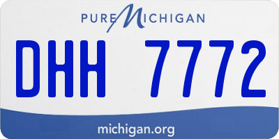 MI license plate DHH7772