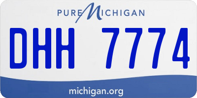 MI license plate DHH7774