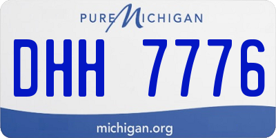 MI license plate DHH7776