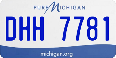 MI license plate DHH7781