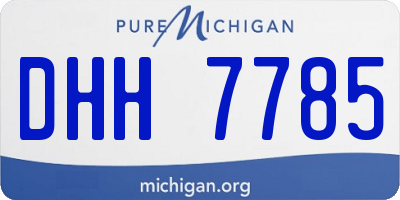 MI license plate DHH7785