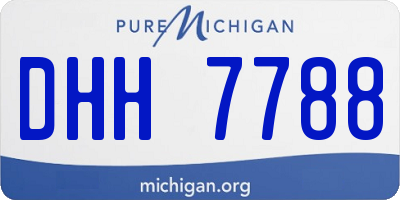 MI license plate DHH7788