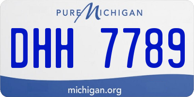 MI license plate DHH7789