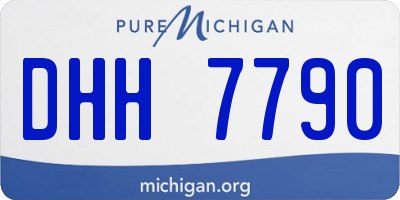 MI license plate DHH7790