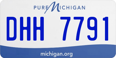 MI license plate DHH7791