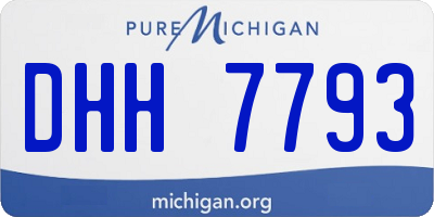 MI license plate DHH7793