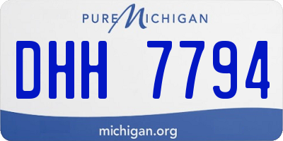 MI license plate DHH7794