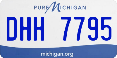 MI license plate DHH7795