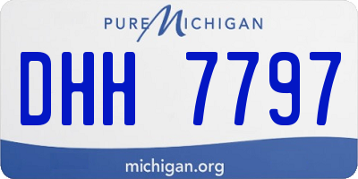MI license plate DHH7797