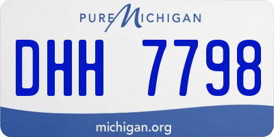 MI license plate DHH7798