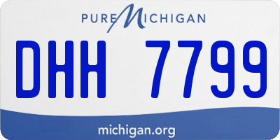 MI license plate DHH7799