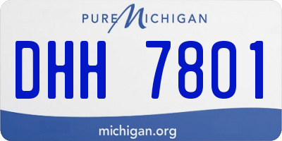 MI license plate DHH7801