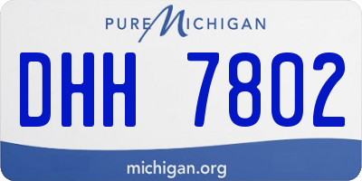 MI license plate DHH7802