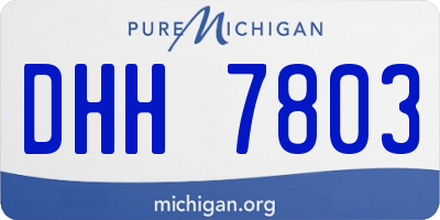 MI license plate DHH7803