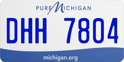 MI license plate DHH7804