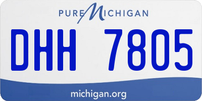 MI license plate DHH7805