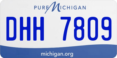 MI license plate DHH7809