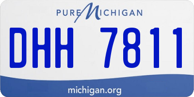 MI license plate DHH7811