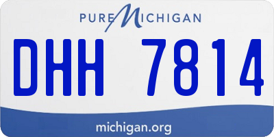 MI license plate DHH7814