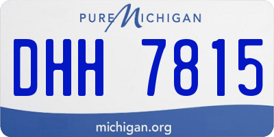 MI license plate DHH7815