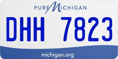 MI license plate DHH7823