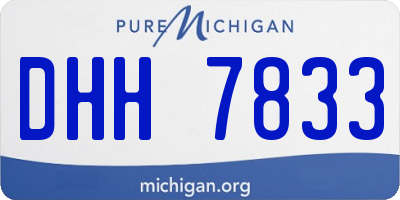 MI license plate DHH7833