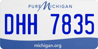 MI license plate DHH7835