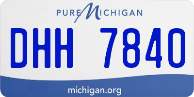 MI license plate DHH7840