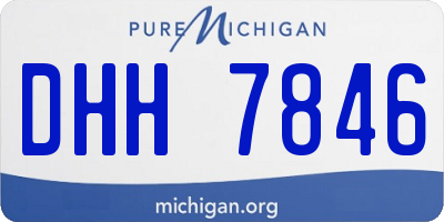 MI license plate DHH7846