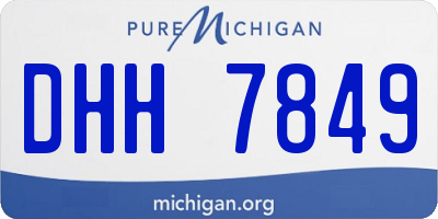 MI license plate DHH7849