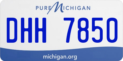 MI license plate DHH7850