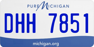 MI license plate DHH7851