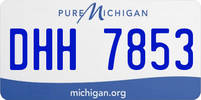 MI license plate DHH7853