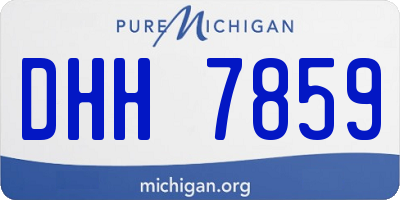 MI license plate DHH7859