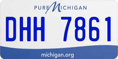 MI license plate DHH7861