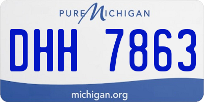 MI license plate DHH7863