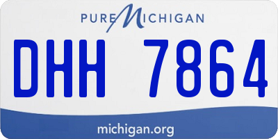 MI license plate DHH7864