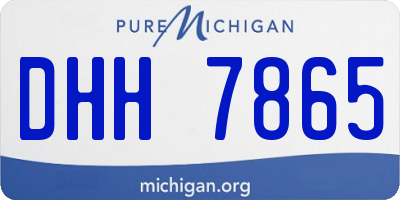 MI license plate DHH7865