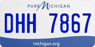MI license plate DHH7867