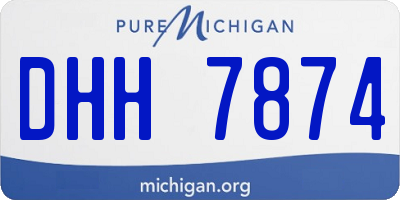 MI license plate DHH7874
