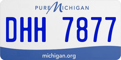 MI license plate DHH7877