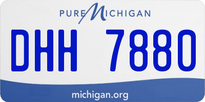 MI license plate DHH7880
