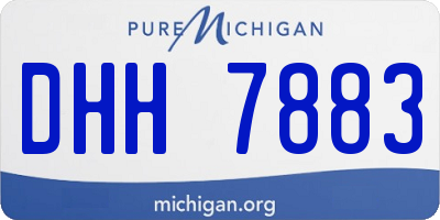 MI license plate DHH7883