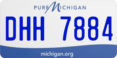 MI license plate DHH7884
