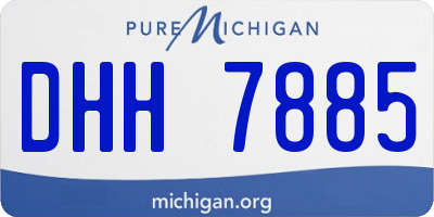 MI license plate DHH7885