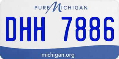 MI license plate DHH7886