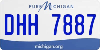 MI license plate DHH7887