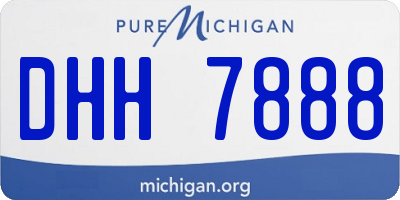 MI license plate DHH7888